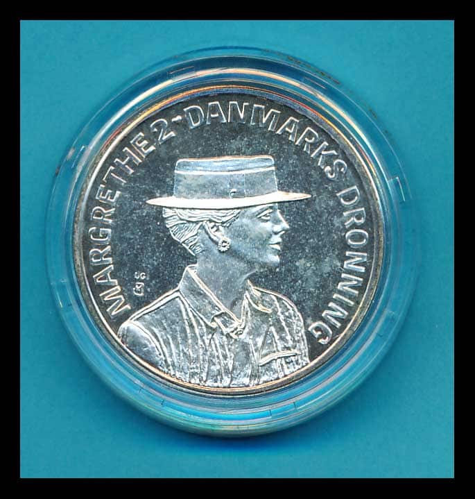 Danmark Margrethe 1990 Original kapsel