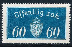 Norge Tjenestemærker AFA 019a Postfrisk