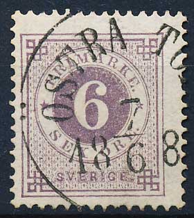 Sverige AFA 020c Stemplet