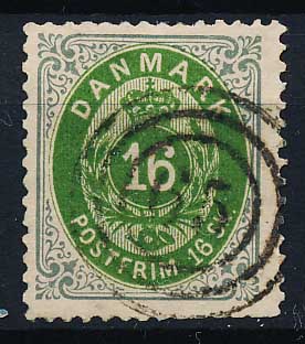 Danmark AFA 20 Stemplet