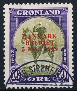 Grønland AFA 20a Stemplet