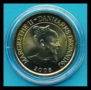 Danmark Margrethe II 2008 Skibsmønt