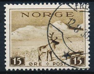 Norge AFA 201a Stemplet