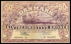 Danmark 50 Kroners 1954 Kvalitet 1 m 8818091