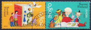 Finland AFA 2040+2041 Parstykke Stemplet