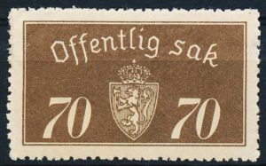 Norge Tjenestemærker AFA 020 Postfrisk
