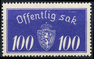 Norge Tjenestemærker AFA 021 Postfrisk