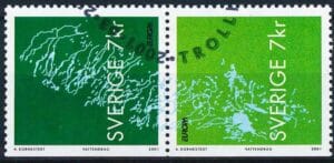 Sverige AFA 2156+2158 Stemplet