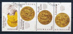 Sverige AFA 2160-2163 4-Stribe Stemplet