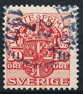 Sverige Tjenestemærker AFA 22 Stemplet