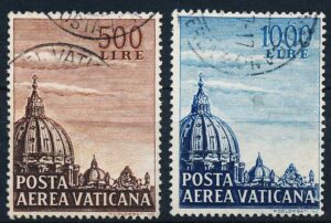 Vatikanet AFA 231-232 Stemplet