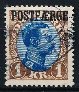 Danmark  Postfærge AFA 08a Stemplet