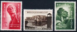 Belgien AFA 1009-1011 Ubrugt