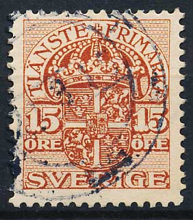 Sverige Tjenestemærker AFA 23 Stemplet