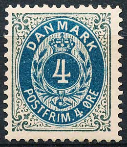 Danmark AFA 23Cy Ubrugt