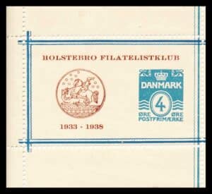 Danmark Holstedbro Filatelistklub 1933-1938