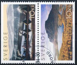 Sverige AFA 2317Co+2318Cn Stemplet