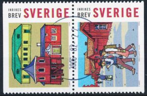 Sverige AFA 2325+2327 Stemplet