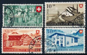 Schweiz AFA 473-476 Stemplet