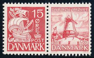 Danmark AFA 238+203 Parstykke Postfrisk