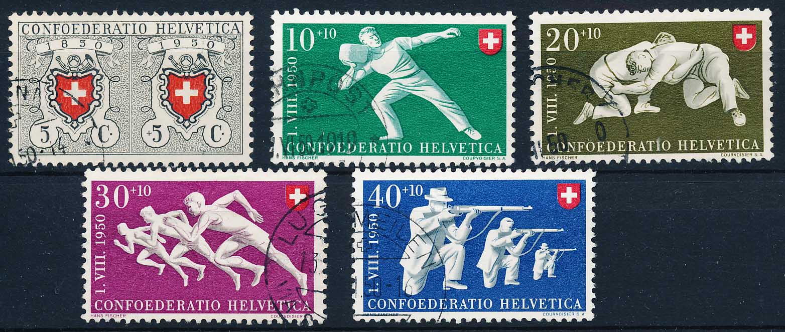 Schweiz AFA 547-551 Stemplet
