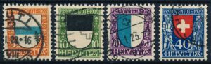 Schweiz AFA 188-191 Stemplet