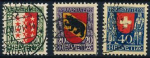 Schweiz AFA 185-187 Stemplet