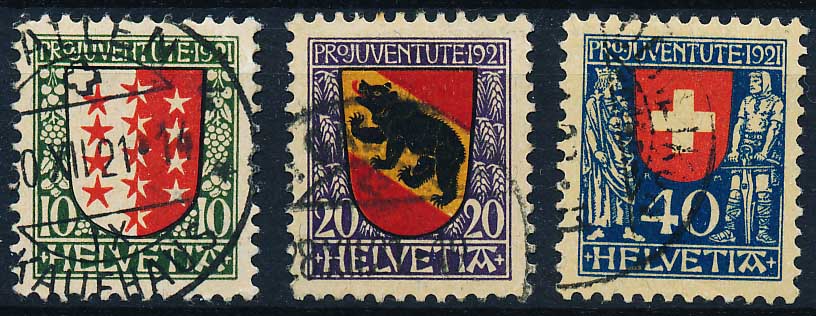 Schweiz AFA 185-187 Stemplet