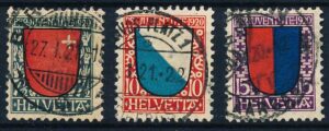 Schweiz AFA 176-178 Stemplet
