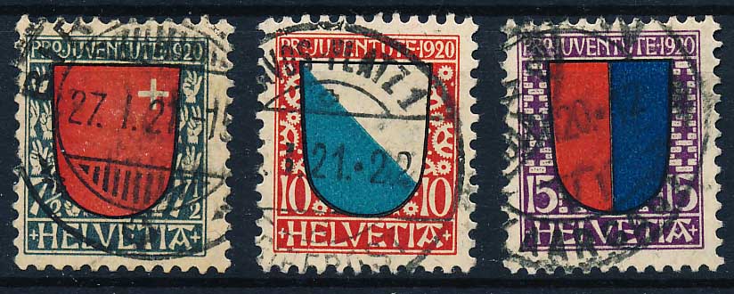 Schweiz AFA 176-178 Stemplet