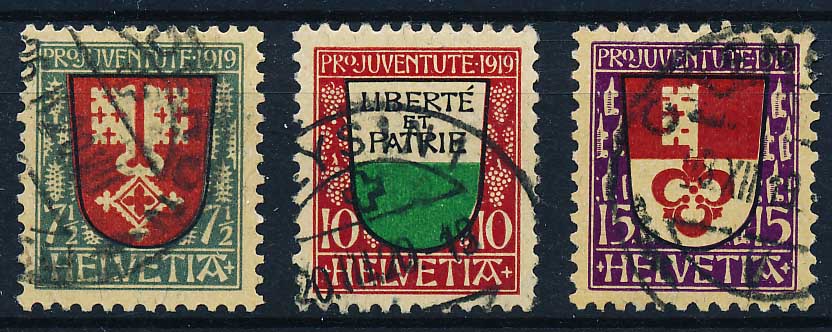 Schweiz AFA 173-175 Stemplet