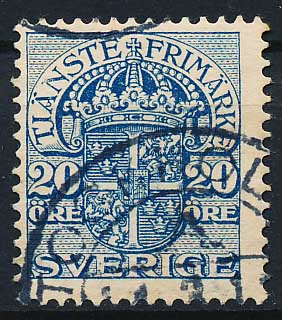 Sverige Tjenestemærker AFA 24 Stemplet