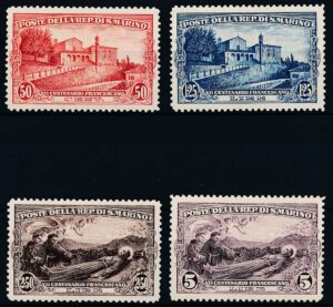 San Marino Afa 135-138 Ubrugt