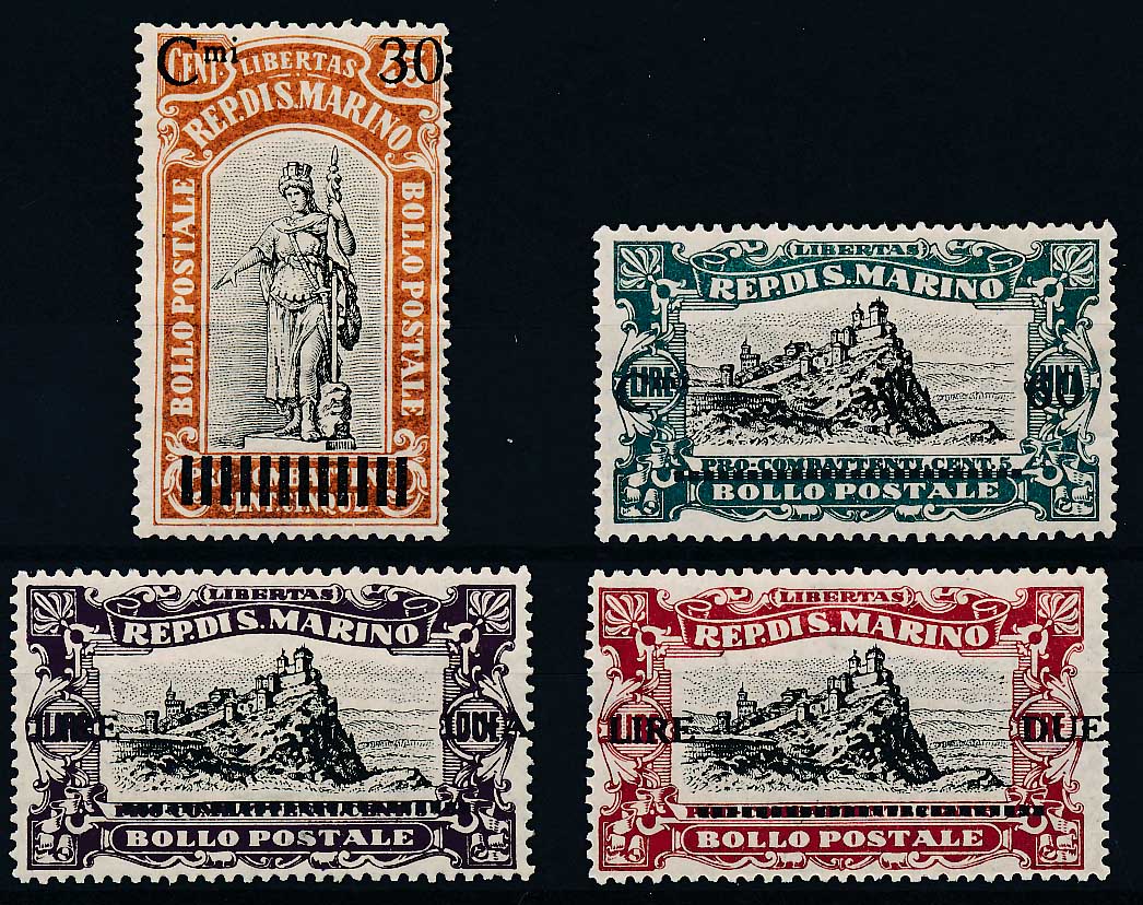 San Marino Afa 101-104 Ubrugt