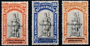 San Marino Afa 061-63 Postfrisk