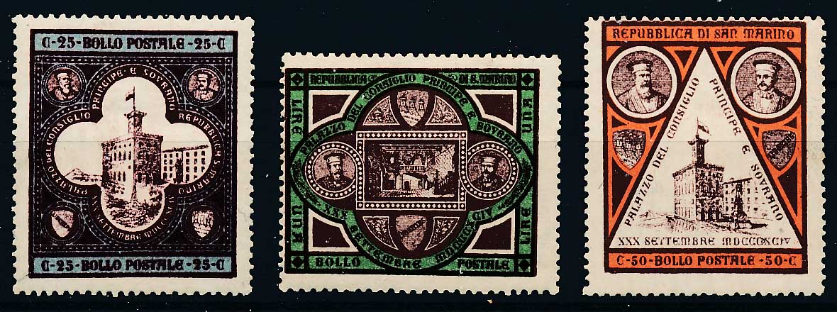 San Marino Afa 029-31 Ubrugt