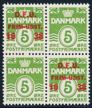 Danmark AFA 245+199a 4-Blok Postfrisk