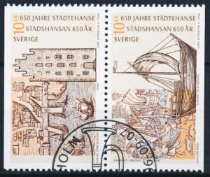 Sverige AFA 2478Cn+2477Co Stemplet