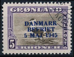 Grønland AFA 25 Stemplet