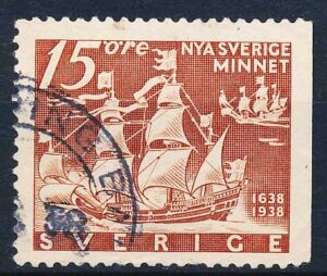 Sverige AFA 251Ch Stemplet