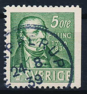 Sverige AFA 258Ch Stemplet
