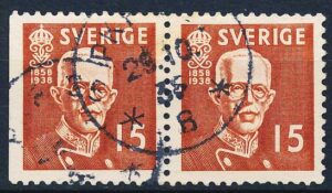 Sverige AFA 256B+256Ch Stemplet