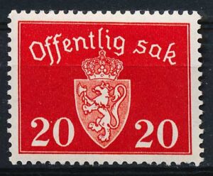 Norge Tjenestemærker AFA 026 Ubrugt