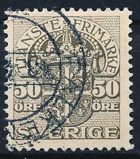 Sverige Tjenestemærker AFA 27 Stemplet