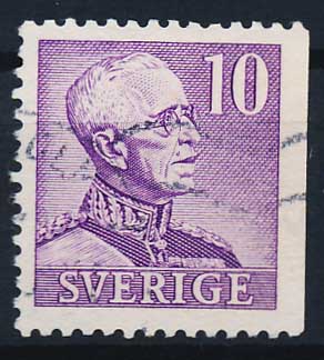 Sverige AFA 281Ch Stemplet