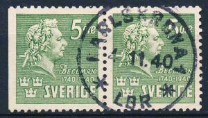 Sverige AFA 283Cv+283B Stemplet
