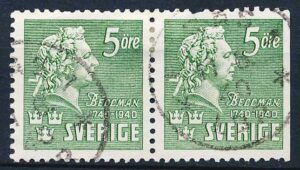 Sverige AFA 283B+283Ch Stemplet