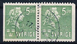 Sverige AFA 283Cv+283Ch Stemplet