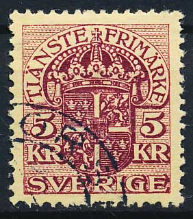 Sverige Tjenestemærker AFA 29 Stemplet