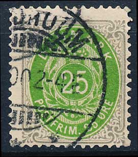 Danmark AFA 29y Stemplet